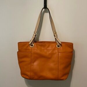Michael Kors Orange Leather Purse
